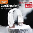 thumbnail image 2 of 6000mah Hanging Neck Fan Portable Air Conditioner Type-c Usb Rechargeable Air Cooler 5 Speed Electric Fan For Sports, 2 of 5