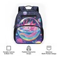 thumbnail image 6 of Jeiento Planet Axolotl Kids Toddler Backpack for Preschool & Daycare, 13.5 Inch Lightweight School Bag for 3-5 Year Old Boys, 5 Pocket Bookbag with Adjustable Straps, 6 of 7