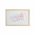 thumbnail image 1 of Saying Wall Art with Frame, Pastel Inspirational Lettering with Doodle Letters and Bunny, Printed Fabric Poster for Bathroom Living Room, 35" x 23", Coconut and Multicolor, by Ambesonne, 1 of 2