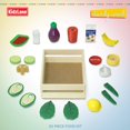 thumbnail image 5 of Kidzlane Wooden Vegan Food Set with Storage Crate | Wooden Play Food Kitchen Toy | 20 Piece Set!, 5 of 6