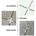 thumbnail image 2 of BERTDOMD 1000Pcs Floor Tile Cross Shaped Spacers Ceramic Tile Spacers Floor Tile Positioning Spacer, 2 of 6