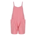 thumbnail image 4 of LOVZFMLL Combinaison Ample Sans Manches à Double Poche pour Femmes, Rose TTG, 4 of 6
