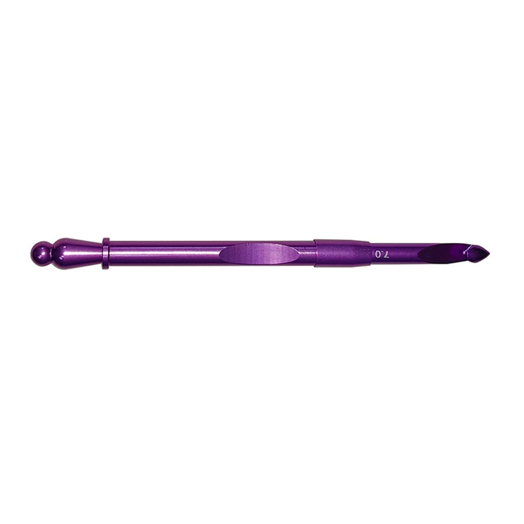 Oasiva Aluminum Crochet Hook with 8 Interchangeable Tip Knitting Marker Knitting Needle Ergonomic Crochet Needle 3.0mm-7.0mm
