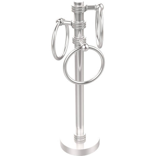 Vanity Top 3 Towel Ring Guest Towel Holder with Dotted Accents (Build