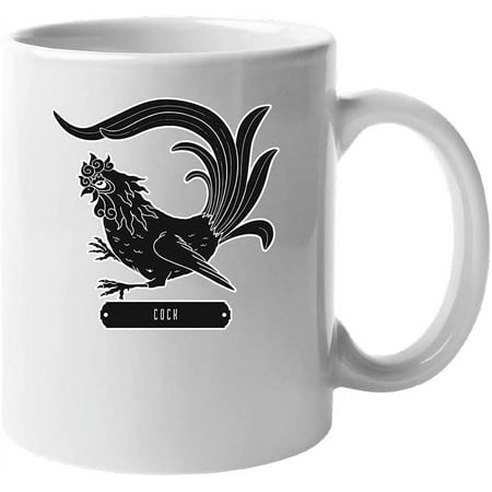 

Cock Rooster Funny Farm Animal Novelty Humor Fashion Design Ceramic Coffee Mug