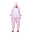 thumbnail image 1 of BIFINI Pink Rabbit Adult Halloween Cosplay Hooded Animal Costume Pajamas L, 1 of 4