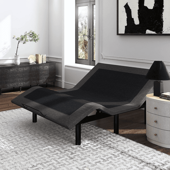 Einfach Full Size Adjustable Bed Frame with Wireless Remote (Bed Base Only), Basic