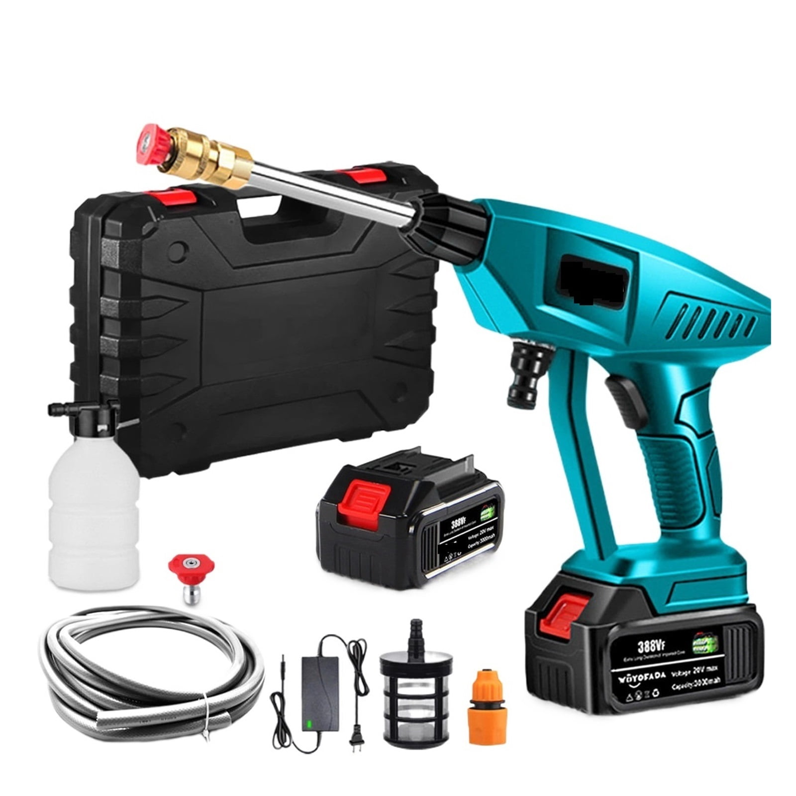 High Pressure Car Washer Water Gun Portable Pressure Washer Cordless Car Washing Machine Cleaner With Box For 18V Battery ,Effortless cleaning