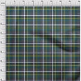 thumbnail image 3 of oneOone Georgette Viscose Dark Blue Fabric Madras Check Craft Projects Decor Fabric Printed By The Yard 42 Inch Wide, 3 of 4