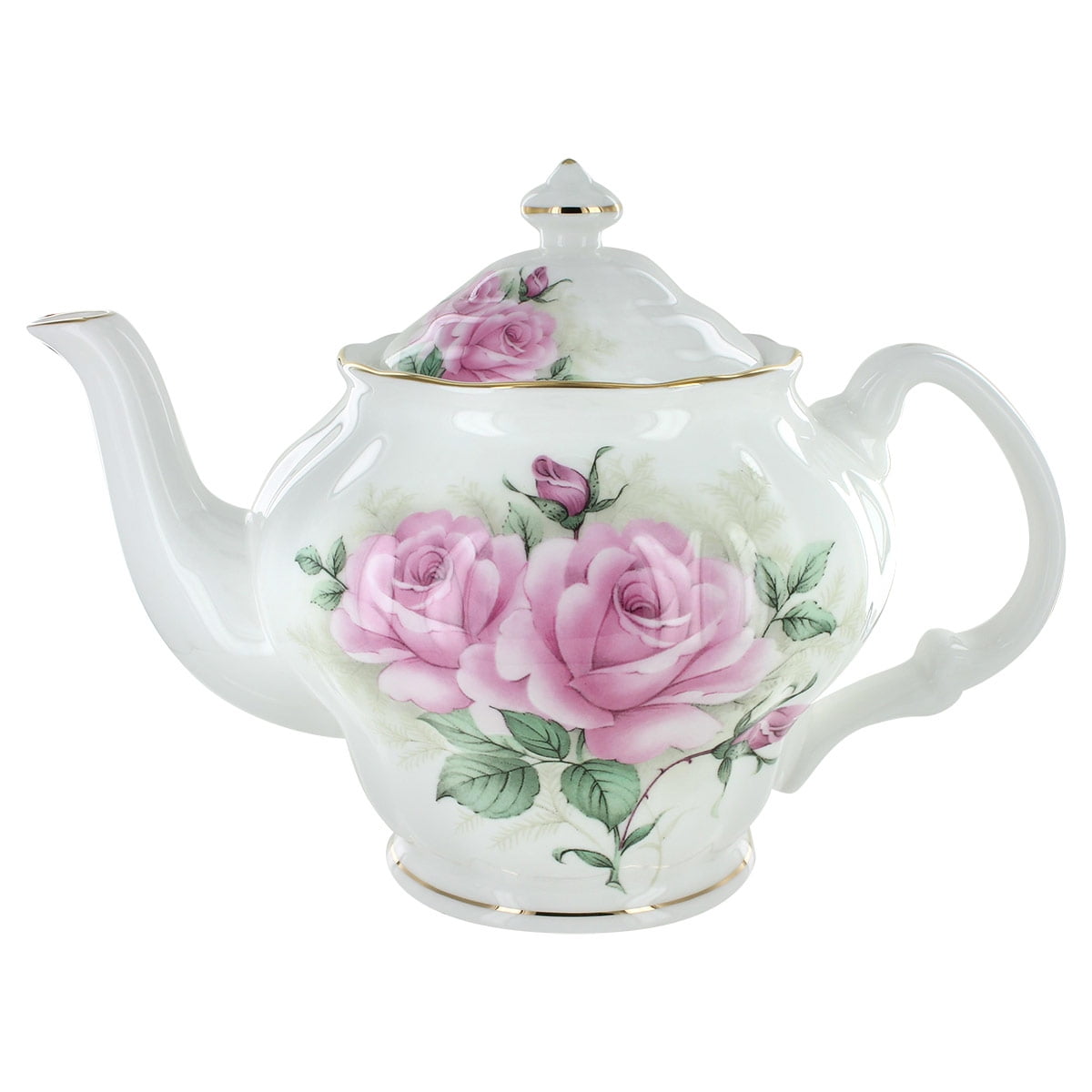 Details about   Majestic Rose Teapot Fine Bone China 20oz Pink Roses Small Teapot Decorated UK 