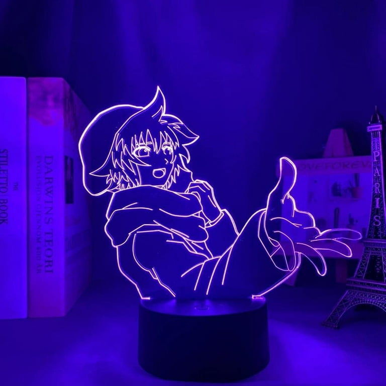 Shin Tsukimi Anime 3D Illusion Night Lamp Home Room Decor Acrylic LED Light  Xmas Gift Lamps(16 Colors with Remote)