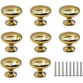 thumbnail image 1 of Juego de 8 tiradores de cajones Tiradores de muebles Tiradores de puertas Tiradores de puertas dorados Tiradores de armarios de metal con tornillos Puertas de armarios de cocina (25 mm * 30 mm), 1 of 5