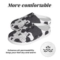thumbnail image 6 of Daiia Black And White Sheeps Print Women’s Fuzzy Slippers Memory Foam Lightweight House Shoes Cozy Loafer Flannel House Shoes-35/36, 6 of 7