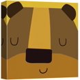 thumbnail image 3 of PixonSign Canvas Print Wall Art Cute Kids Sleeping Brown Bear Animals Wildlife Digital Art Modern Art Chic Portrait Colorful Multicolor Ultra for Living Room, Bedroom, Office - 24"x24", 3 of 5