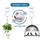 thumbnail image 2 of Ganchos de techo ONIKK para colgar plantas, color blanco (2 unidades), 15 kg, 2 of 7