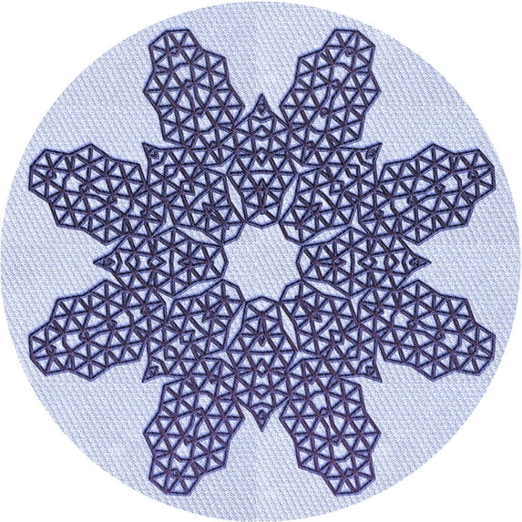 Ahgly Company Machine Washable Indoor Round Transitional Heavenly Blue Area Rugs, 5' Round