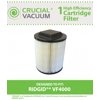 Crucial Vacuum Washable Wet/Dry Filter Fits RIDGIDÂ® VF4000, Compare to Part # 72947