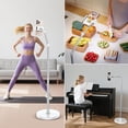 thumbnail image 2 of Overhead Phone Mount Floor Phone Holder Stand, Tripod for Recording Cooking Videos, Bedside Adjustable Arm Reading Stand, 360 °   Rotation Bed Phone Holder, Compatible with iPhone Samsung and More, 2 of 7