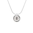 thumbnail image 2 of Delight Jewelry Silvertone Disc 1/2'' Initial - l - Laugh Ring Charm Necklace, 18", 2 of 4
