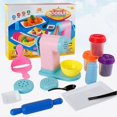 thumbnail image 2 of 1 Set of Plasticine Pasta Machine Toy 3D Color Mud Noodle Maker Modeling Moulds Toy for Kids, 2 of 3