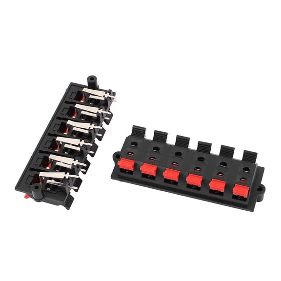 Conector de terminal de altavoz de bloque de 12 vías con resorte de liberación a presión de 2 piezas