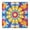 Colorful Rainbow Tie-1, variant on Colorful Tie Dye Burst Flower Pattern Square Fitted Tablecloth with Elastic Edge,Square Table Cover,Washable Elastic Table Cover for Home Kitchen Party Decor 34"x34"