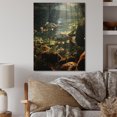 thumbnail image 2 of Designart "Rustic River Fishing I" Animals Print on Natural Pine Wood, 2 of 5