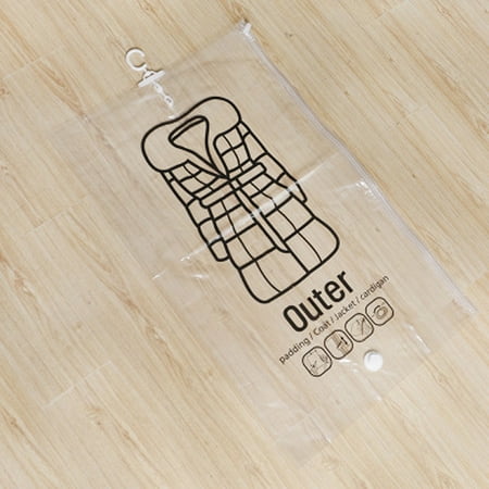 

Viflosae Side pull Hanging Transparent Vacuum Storage Bag Compression Bag Hook Clothes Up to 50% Off