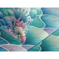 thumbnail image 4 of Ambesonne Coastal Quilted Bedspread Set 3 Pcs, Nautical Motif Mermaid Tail, Queen Size, Pink Blue Purple, 4 of 4