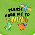 thumbnail image 4 of Inktastic Please Pass Me to Mimi with Dinosaurs Boys or Girls Baby Bib, 4 of 4