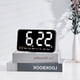 thumbnail image 2 of Injueey Reloj despertador doble ABS con activación de sonido inteligente, retroiluminación y visualización de fecha, reloj de pared Digital Decoración del hogar Estilo 2, 2 of 6