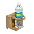 thumbnail image 2 of Teak Folding Drink Holder Insulated Drink Holder, 2 of 5