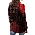 thumbnail image 5 of Fesfesfes Cardigans for Women Halloween Print Cardigan Tops Loose Long Sleeve Shirts Fall Coat Casual Cardigan Blouse Fall Saving, 5 of 7