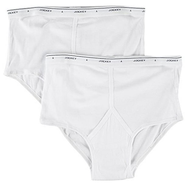 Jockey Jockey Men's Underwear Big Man Classic Brief 2 Pack, white