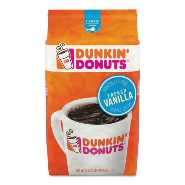 Dunkin' Donuts French Vanilla Flavored Ground Coffee, 20Ounce
