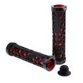 thumbnail image 2 of Manillar De Silicona Puños De Bloqueo Cubierta De Silla Para Bicicletas De Montaña color rojo negro Cola Puños de manillar de bicicleta, 2 of 8