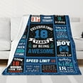 thumbnail image 2 of LHSHID 18 Year Old Boy Gifts Birthday Gifts for 18 Year Old Boys Kids Blanket Warm Flannel Throw Blankets for Boys 18 Year Old Boy Birthday Gifts Ideas 60"x80", 2 of 7