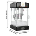 thumbnail image 6 of VEVOR Popcorn Maker, 300W Popcorn Popper Machine, 2.5 Oz Kettle Makes 4 QT per Batch, Tabletop Popcorn Maker with PP Door, Includes 2 Scoops and Tray, Movie Theater Style, Black, 6 of 10