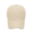 thumbnail image 3 of Xfvqtps Women Corduroy Baseball Hat Adjustable Solid Color Baseball Cap, 3 of 4