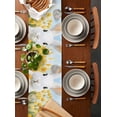 thumbnail image 5 of Table Runner Dresser Scarf 16 x 72 Inch Spring Bunny Yellow Flower Field Sky Watercolor Landscape Table Runners Non-Slip Heat Kitchen Dining Table Decor for Indoor Outdoor Home Party Decoration, 5 of 7
