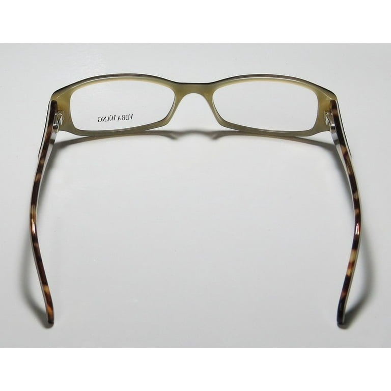 【美品】VERAWANG AVA US2 VERA WANG Women's Full-Rim Eyeglasses Frames V024 Suede Horn