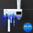 thumbnail image 2 of Portacepillos de dientes con esterilizador UV, dispensador automático de pasta de dientes y exprimidores, 2 of 5