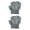 Grey, variant on 2 Pairs Breathable Sweat Absorbing Half-finger Gloves High Elastic Wear-resistant Outdoor Bicycle Non-slip Compression Gloves Cycling Supplies