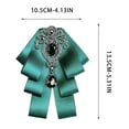 thumbnail image 3 of TTJ Women’s Long Ribbon Bow Adjustable Neck Bowknot Elegant Collar Accessory For Wedding Party Office Daily Wear Removable Pin Closure Stylish Blouse Accent Ribbon Bow, 3 of 7