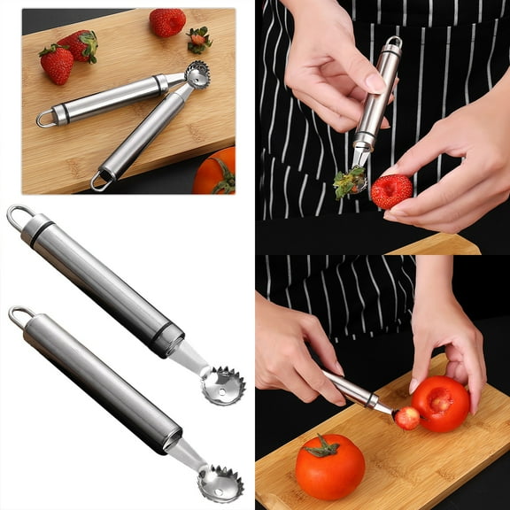 Eguiwyn Clearance Kitchen Utensils Set, Stainless Steel 1*Core Remover, Walmart Savings Kitchen Clip, 6.63* 0.78* 0.78 Inches Hot Sale! Kitchen Utensils Set, 0.07lb