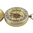 thumbnail image 2 of Dragon Eight Clamshell Compass Camping Gear Survival Gear Waterproof Luminous Compass(2pcs,gold) Riilq, 2 of 4