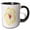 Black/White, variant on 3drose, Yellow Hibiscus Flower Vector, 11oz Two-tone Red Mug