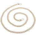 thumbnail image 1 of Bag Iron Flat Chain Handbag Chains Metal Purse Straps Shoulder Cross Body Replacement Straps with Buckles (Gold), 1 of 8