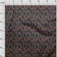 thumbnail image 2 of oneOone Polyester Lycra Feuilles & Tissu Imprimé Artistique Floral BTY 56 Pouces de Large, 2 of 4