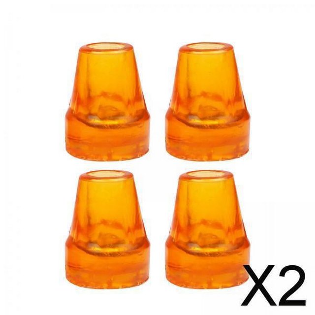 2x 4 Puntas de Muleta, Resistente, Accesorios Anchos de Goma de Alto Rendimiento, Tapa de Pie de Muleta, Puntas de Bastón para Personas Mayores, Basto 2 piezas